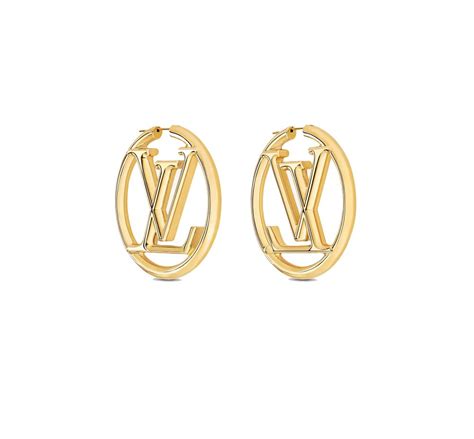 Hoa Tai Louis Vuitton Louise Hoop Earrings (M64288).